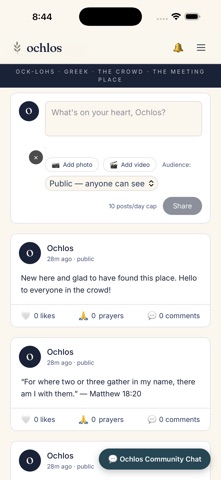 Ochlos: Christian Community Screenshot 1 of 5