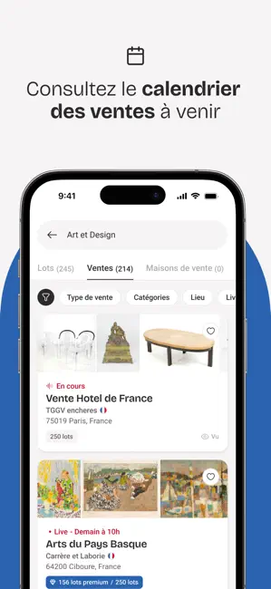 Interencheres enchère en ligne iPhone screenshot 4