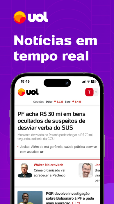 Screenshot #1 pour UOL: Notícias em tempo real