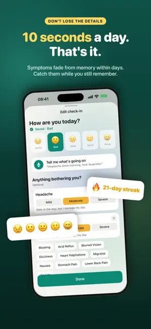 Symptom Tracker: Health Log screenshot 2