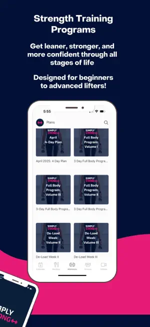 SimplyStrong App screenshot 2
