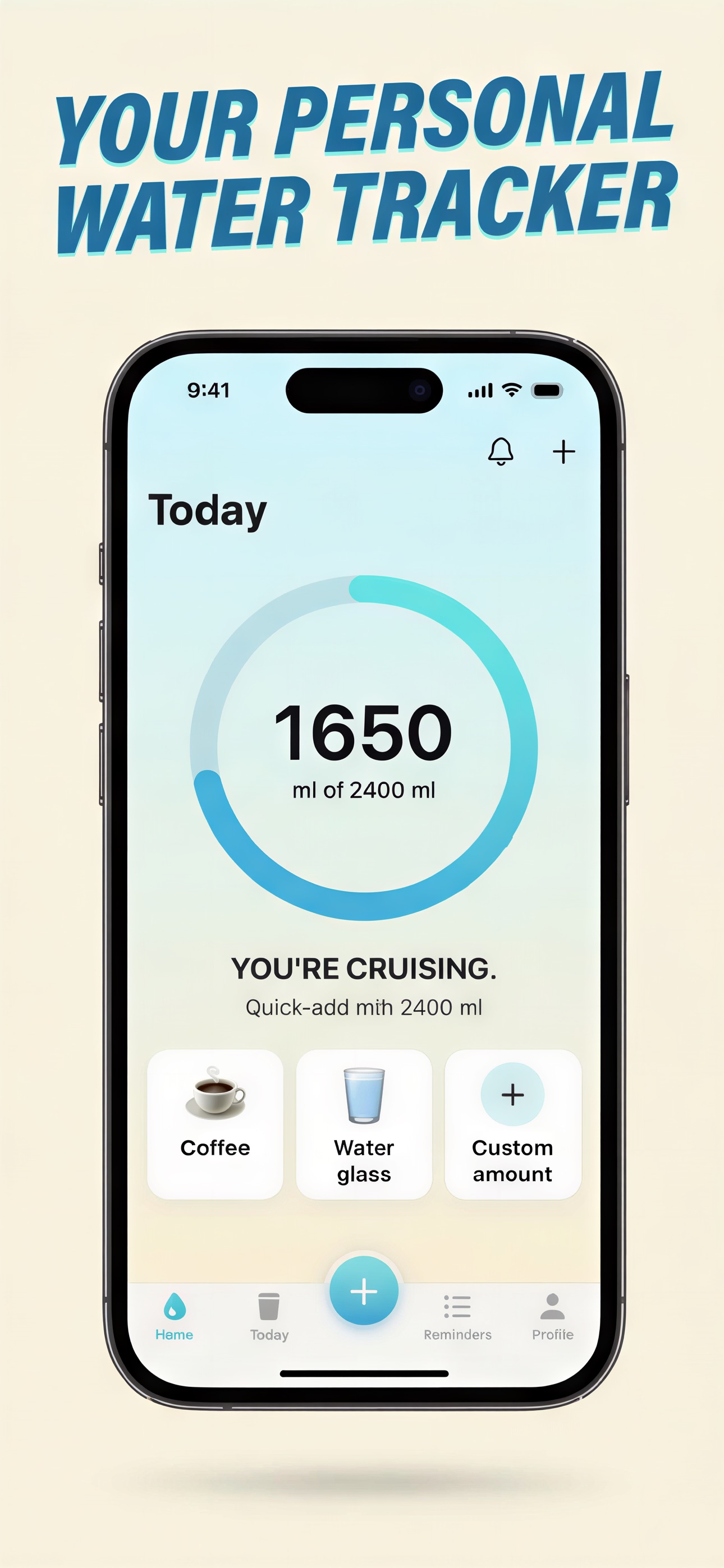 Water reminder & intake - WATR screenshot 2