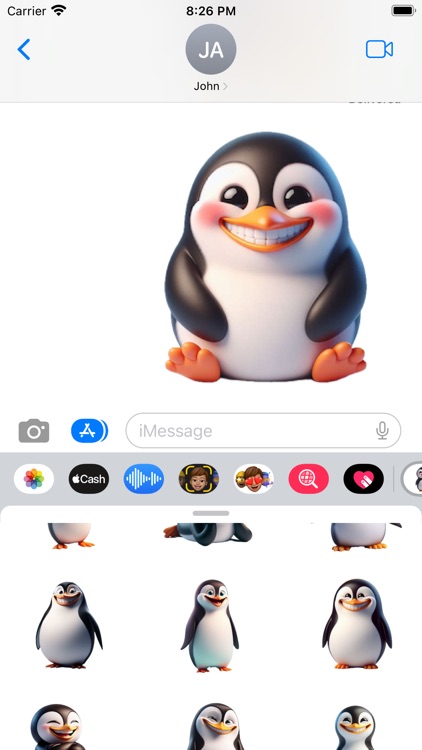 Happy Penguin Stickers screenshot-4