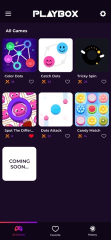 PlayBox: Multi-Game App screenshot