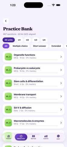 QCAA Study Biology iPhone screenshot