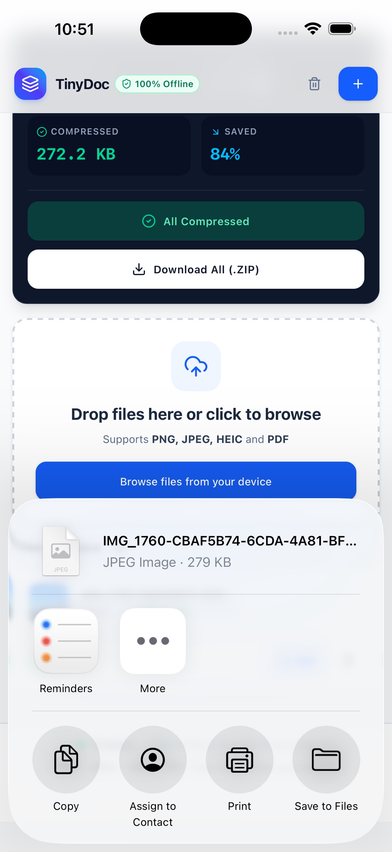 Screenshot 4 of TinyDoc: PDF & Photo Compress