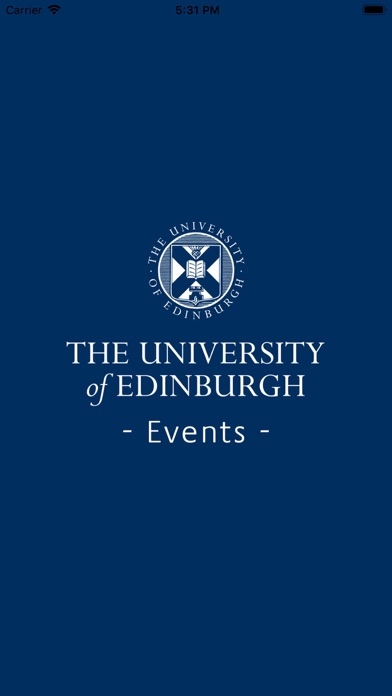 University of Edinburgh Events Screenshot