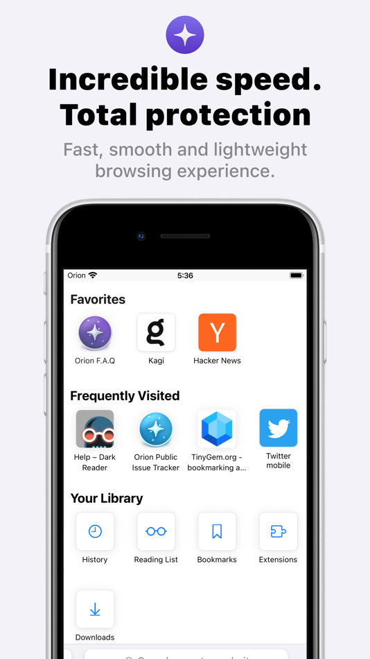 #1. Orion Browser by Kagi (iOS) 来自: Kagi Inc.