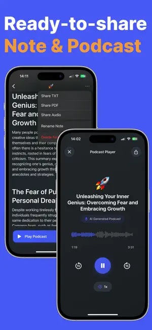 Notera: AI Note Taker, Summary screenshot 3