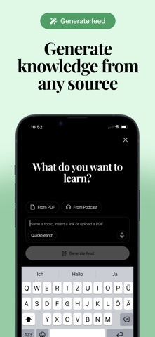 Hivemind: Study by Scrolling iPhone screenshot