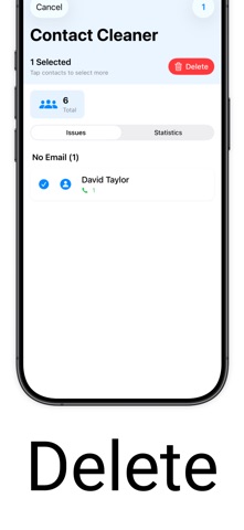 Contact Delete - Clean contact screenshot