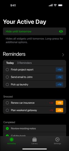 ActiveDay‒Your Day at a Glance screenshot