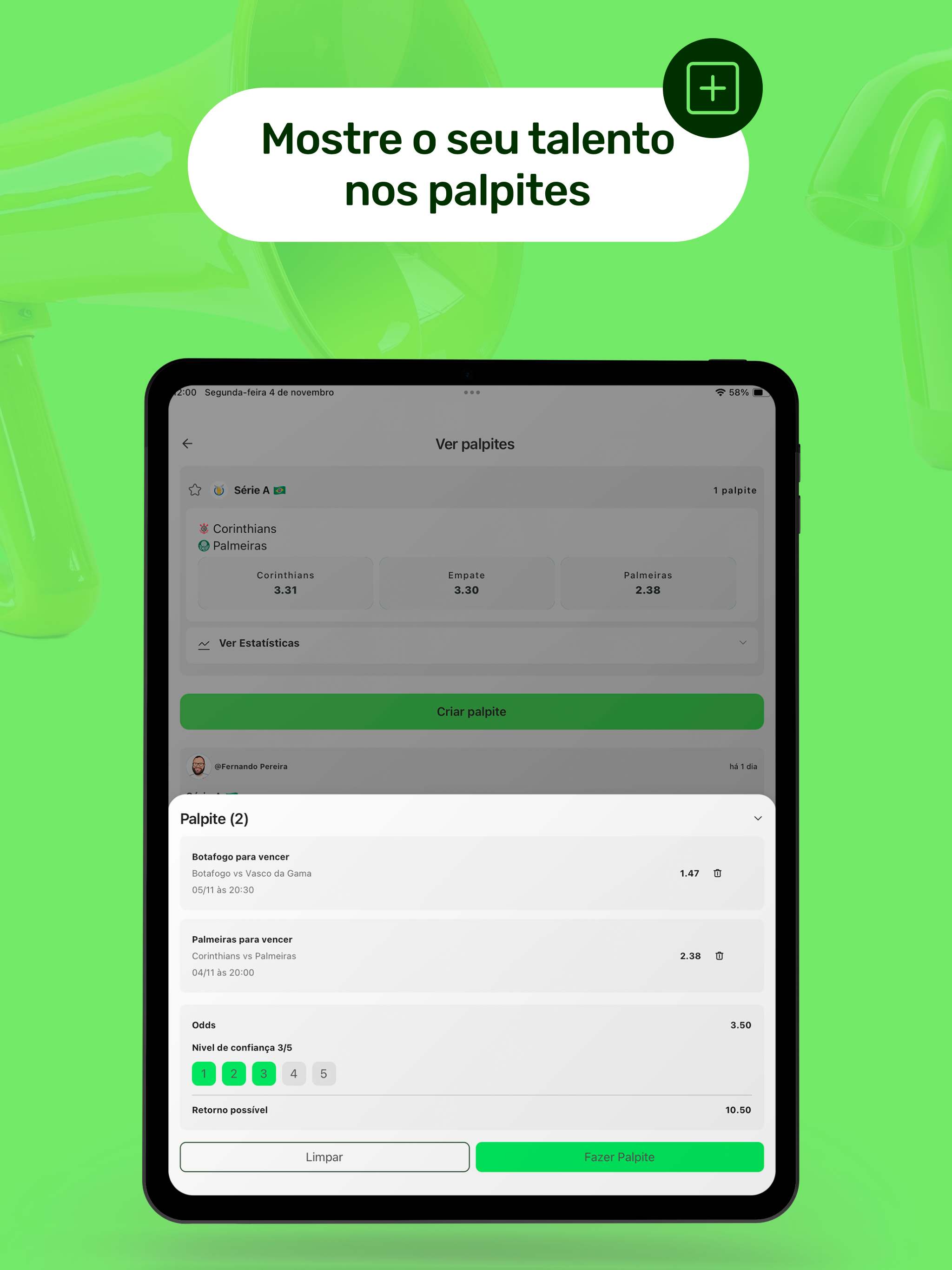 Aposta10: seu palpite em campo