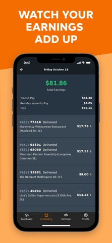 Menulog – Courier iPhone screenshot 1