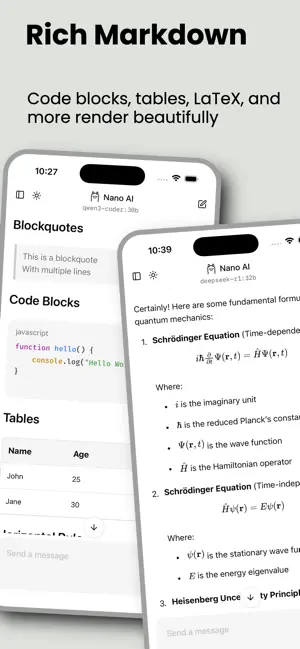 Nano AI - for Ollama iPhone screenshot 4