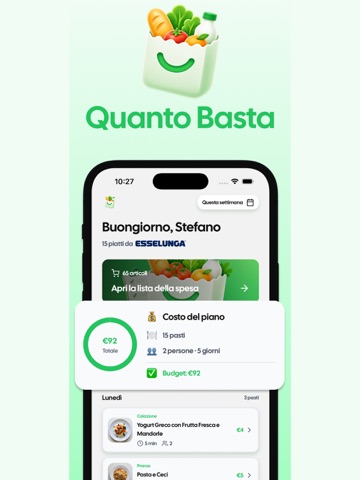 Quanto Basta:Spesa Settimanale iPad screenshot 2