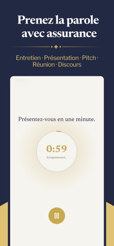Clarté : Coach d'éloquence iPhone screenshot 2