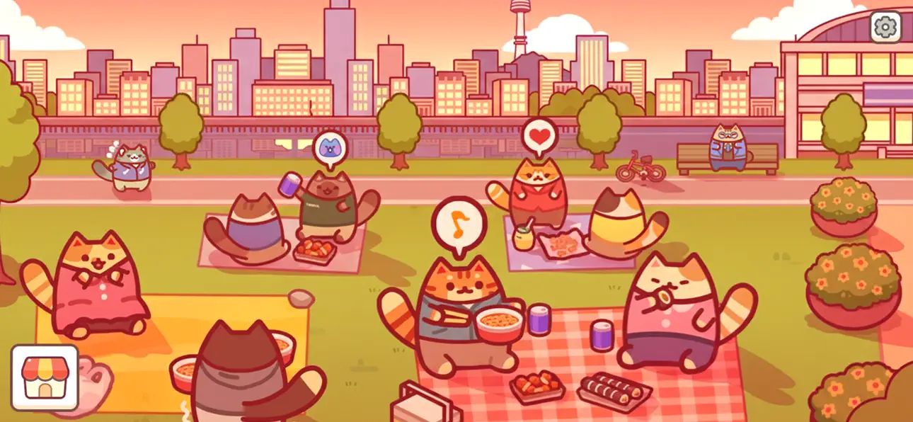 Cat City : Idle Tycoon Games iOS Mod IPA screenshot 2 - iOS game interface