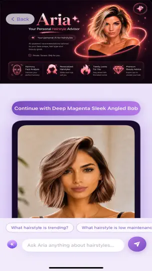 Screenshot von Perfekte Frisur Anprobieren auf dem iPhone 9
