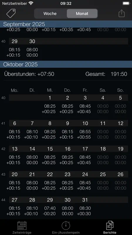 Wochen-Timer (Week Timer) screenshot 4 of 5