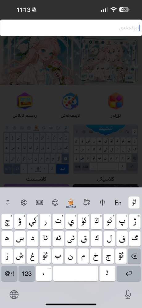 Badam维语输入法 screenshot 4
