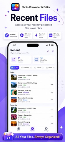 Photo Converter & AI Editor iPhone screenshot