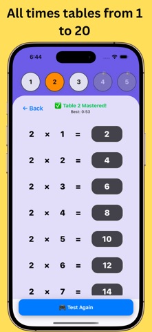 Multiplication: Times Tables + Screenshot 4 of 6