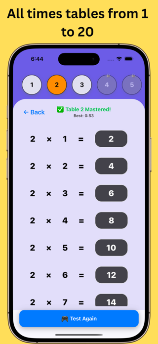 Multiplication: Times Tables + Screenshot 4 of 6
