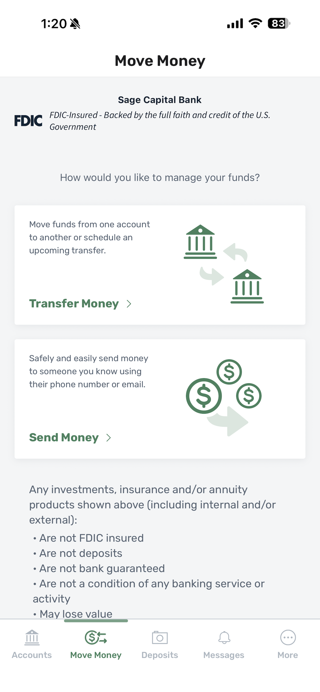 Sage Capital Bank Mobile screenshot 4