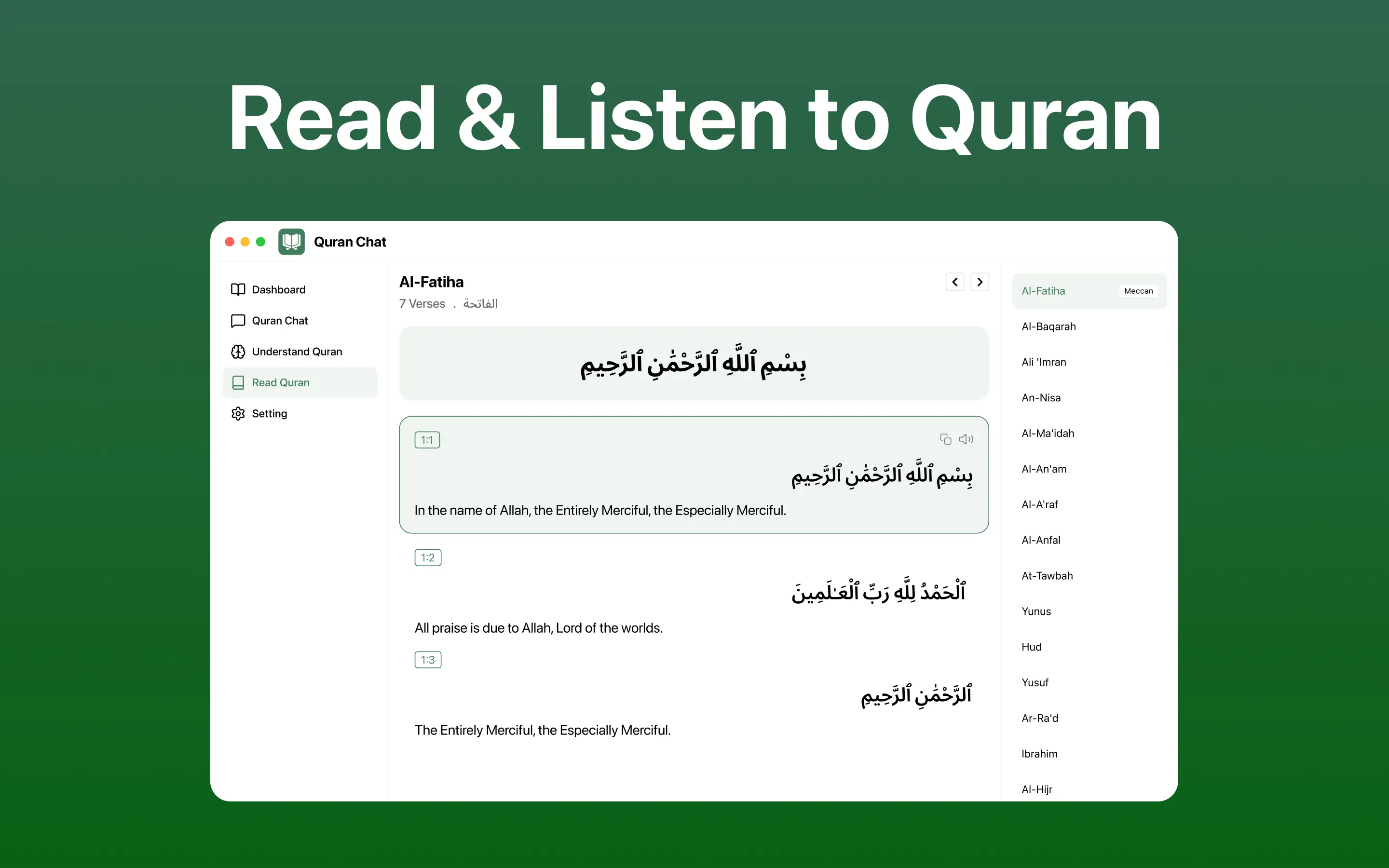 #2. Quran Majeed : Quran Chat (iOS) By: Muhammad Tayyab Rahim