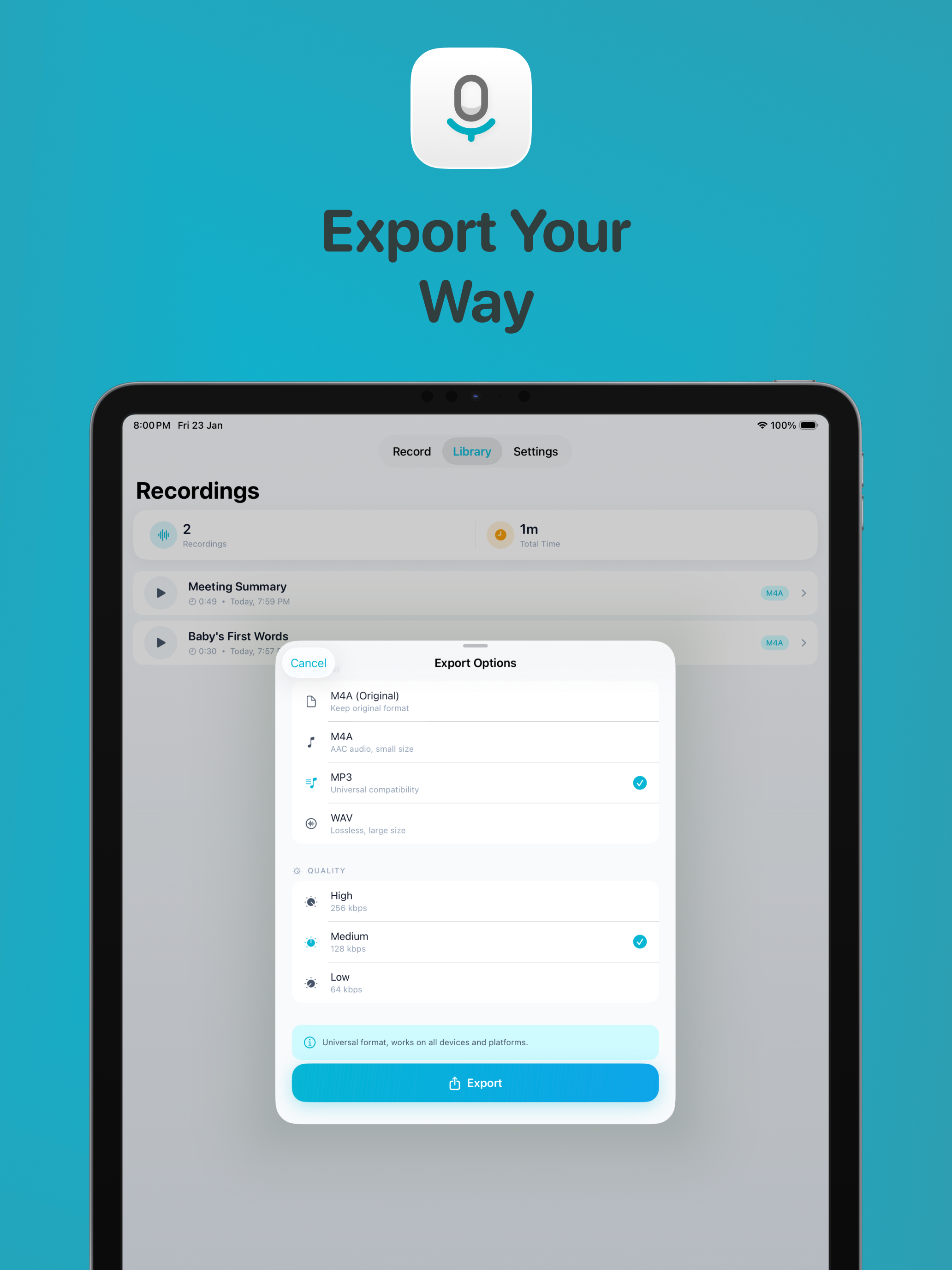 ClearRecord: Voice & Audio