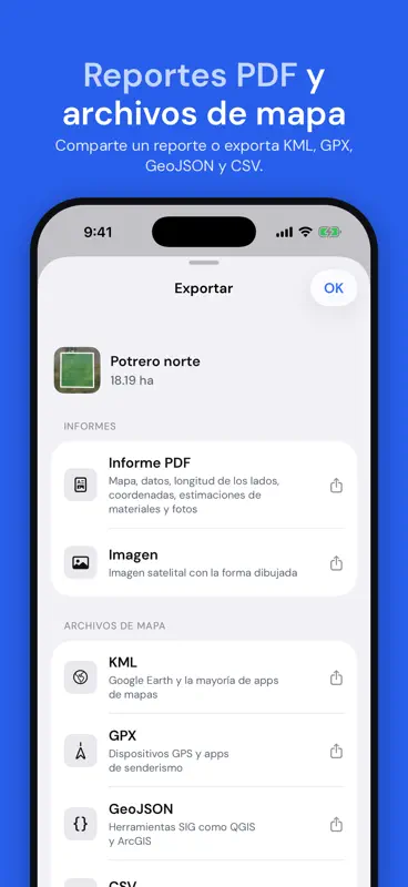 AreaMap: Medir Terreno y Área screenshot 6 of 8