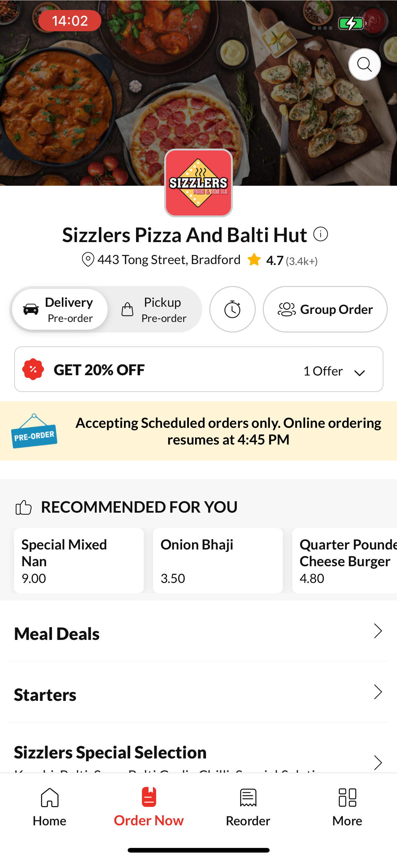 Sizzlers Pizza And Balti Hut screenshot 2
