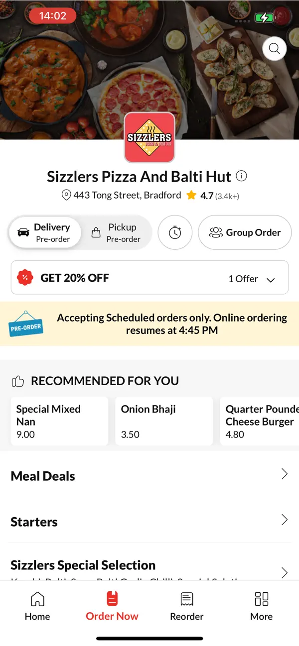 Screenshot #2 pour Sizzlers Pizza And Balti Hut