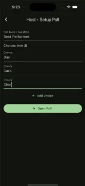 VoteIn60 screenshot 2