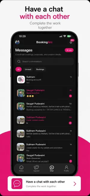 BookingArc – Find Creators screenshot 4