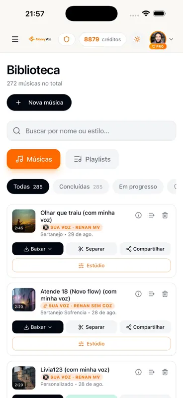MoneyVoz - Música com IA screenshot 3 of 4