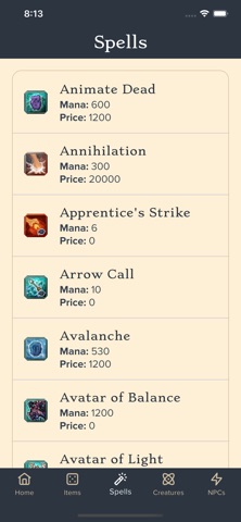 Tibian Almanac screenshot