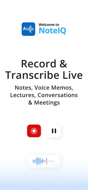 NoteIQ: Transcribe Voice Notes screenshot 1