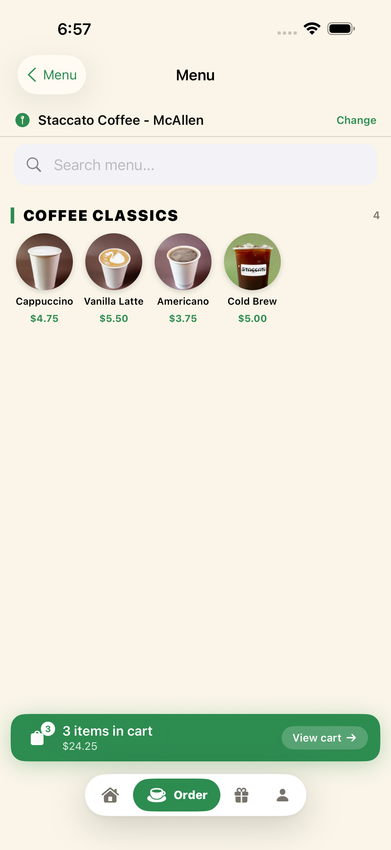 Staccato Coffee screenshot 5