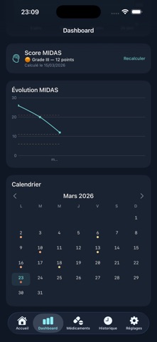 MiZen — Journal de migraines screenshot