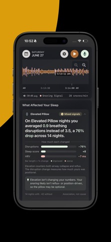 Snore Timeline: Sleep Tracker Screenshot 7 of 9