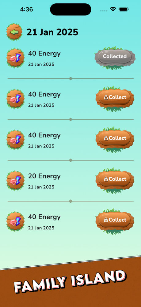 Family Island Energy Rewards screenshot 1
