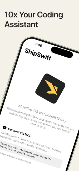 ShipSwift - MCP Codebase iPhone screenshot 1