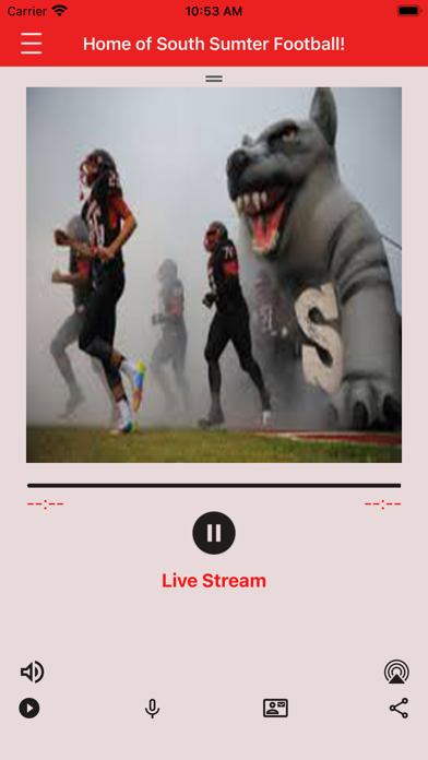 WSSH Raider Radio iPhone screenshot 1 - Entertainment app