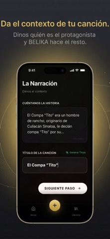 Belika: Corridos & Regional IA iPhone screenshot 2