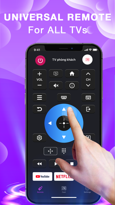Universal TV Remote · Control iPhone screenshot