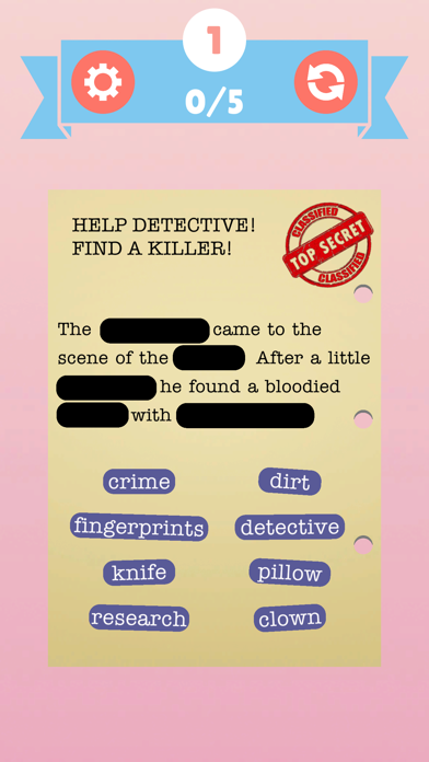 Classified Information Screenshot