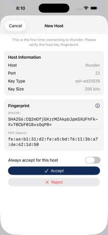 Bracket SSH/SFTP Telnet App screenshot