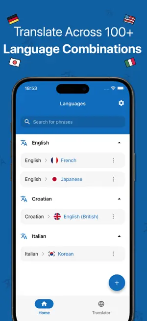 QuickLingo: Offline Phrasebook screenshot 1